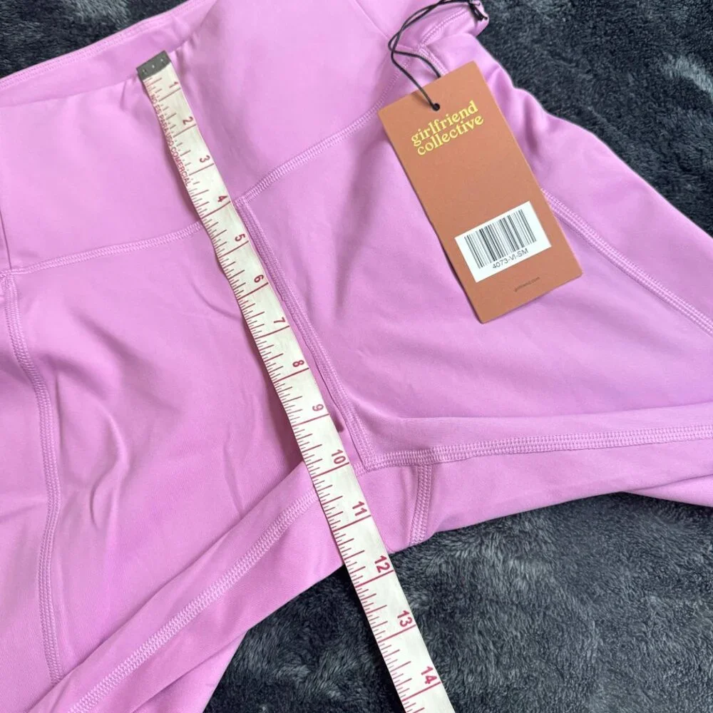 Girlfriend Collective 4016 legging SZ small purple pockets high rise activewear‎